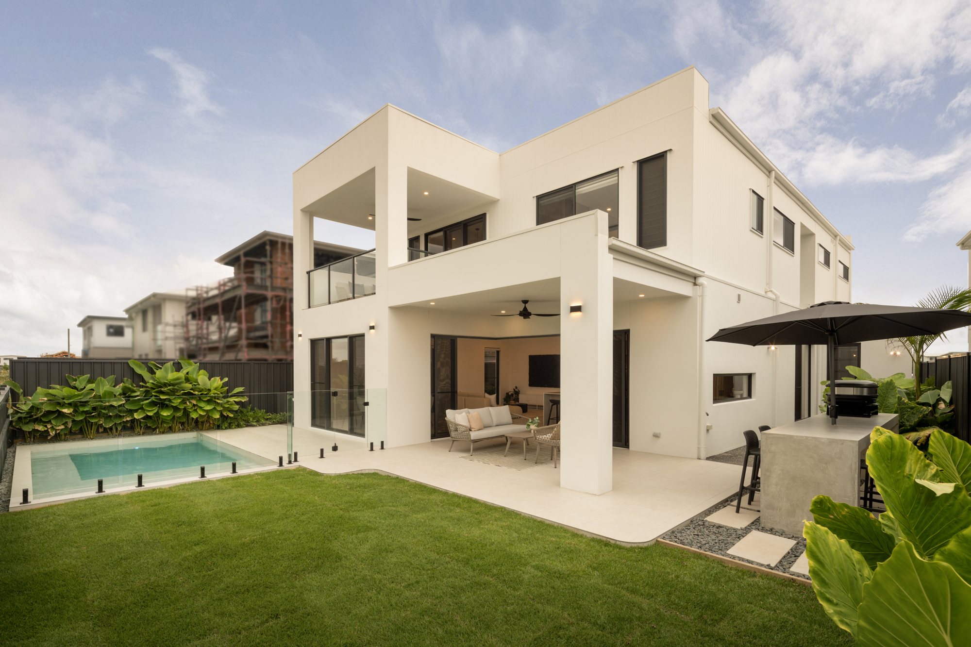 Rear and pool